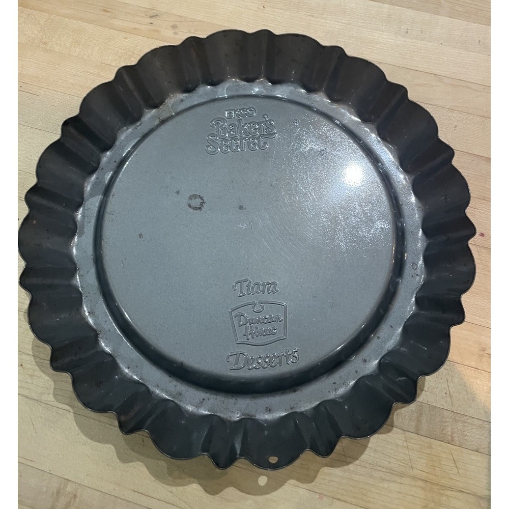 Vtg ECKO Bakers Secret 9" Pie Pan Duncan Hines Tiara Desserts